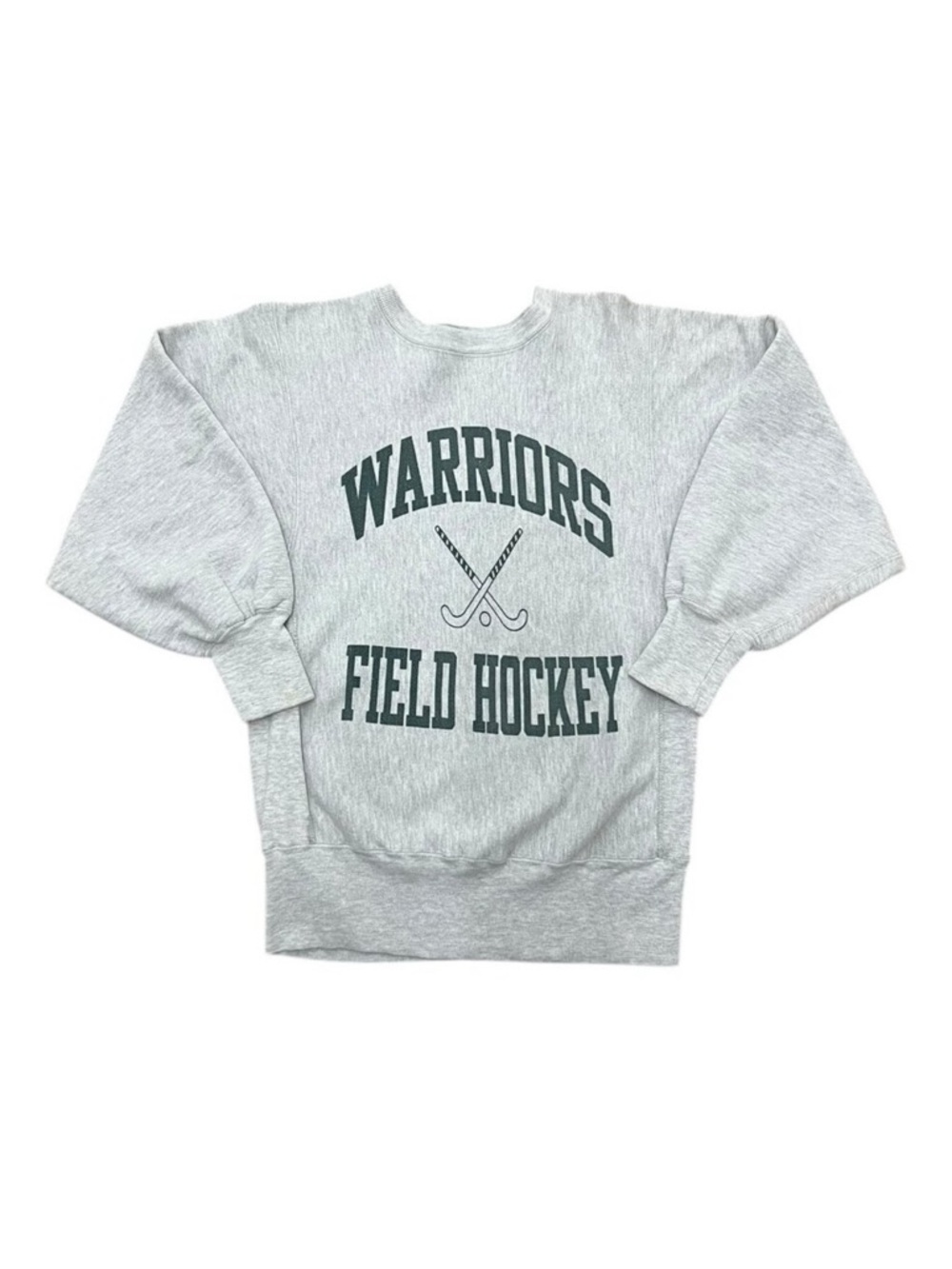 Men’s Vintage Champion Warriors Field Hockey Sweatshirt Grey Heather Cotton 60s